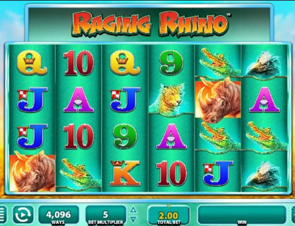 Raging Rhino slot 2